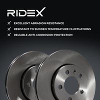 RIDEX 82B0727 - Disco de freno