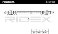 RIDEX 83B0370 - Tubo flexible de frenos