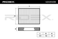 RIDEX 424I0408 - Filtro, aire habitáculo