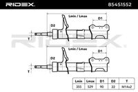RIDEX 854S1552 - Amortiguador