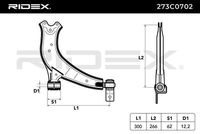 RIDEX 273C0702 - Barra oscilante, suspensión de ruedas