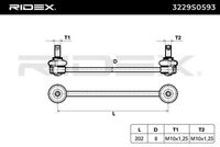 RIDEX 3229S0593 - Travesaños/barras, estabilizador