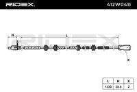 RIDEX 412W0411 - Sensor, revoluciones de la rueda