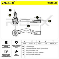 RIDEX 914T0403 - Rótula barra de acoplamiento