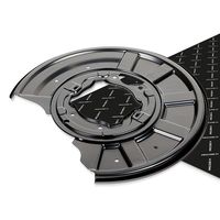 RIDEX 1330S0029 - Chapa protectora contra salpicaduras, disco de freno