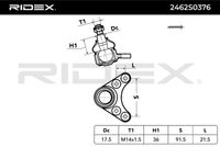 RIDEX 2462S0376 - Rótula de suspensión/carga