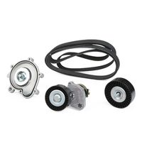 RIDEX 4172P0003 - Bomba de agua + kit de correa poli V