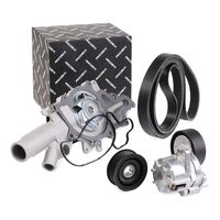 RIDEX 4172P0002 - Bomba de agua + kit de correa poli V