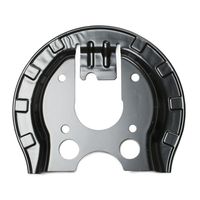 RIDEX 1330S0183 - Chapa protectora contra salpicaduras, disco de freno