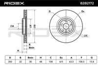 RIDEX 82B2172 - Disco de freno