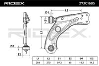 RIDEX 273C1685 - Barra oscilante, suspensión de ruedas