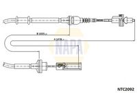 NAPA NTC2092 - Cable de accionamiento, accionamiento del embrague - NAPA