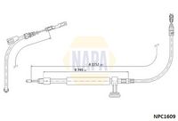 NAPA NPC1095 - Cable de accionamiento, freno de estacionamiento - NAPA