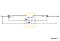 NAPA NPC1373 - Cable de accionamiento, freno de estacionamiento - NAPA