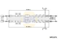 NAPA NPC1271 - Cable de accionamiento, freno de estacionamiento - NAPA