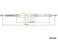 NAPA NPC1063 - Cable de accionamiento, freno de estacionamiento - NAPA