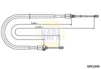 NAPA NPC1045 - Cable de accionamiento, freno de estacionamiento - NAPA