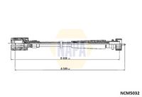 NAPA NCM5032 - Árbol flexible del velocímetro - NAPA