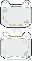 NAPA NBP1845 - Juego de pastillas de freno - NAPA