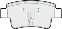 NAPA NBP1750 - Juego de pastillas de freno - NAPA