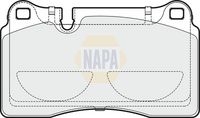 NAPA NBP1607 - Juego de pastillas de freno - NAPA