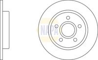 NAPA NBD5206 - Disco de freno - NAPA