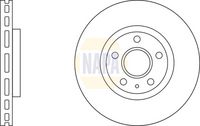 NAPA NBD5132 - Disco de freno - NAPA