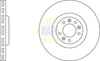 NAPA NBD5073 - Disco de freno - NAPA