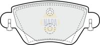 NAPA NBP1185 - Juego de pastillas de freno - NAPA