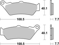 BREMBO 07BB03SA - Juego de pastillas de freno - PRIME - Sinter - SA