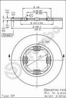 BREMBO 08216210 - Disco de freno - PRIME LINE