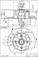 BREMBO 08216308 - Disco de freno - PRIME LINE