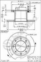 BREMBO 08.1503.10 - Disco de freno