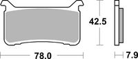 BREMBO 07HO50SA - Juego de pastillas de freno - PRIME - Sinter - SA