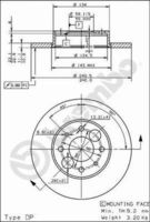 BREMBO 08491720 - Disco de freno - PRIME LINE
