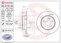 BREMBO 08.5178.30 - Disco de freno