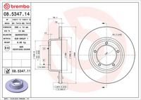 BREMBO 08534711 - Disco de freno - PRIME LINE - UV Coated