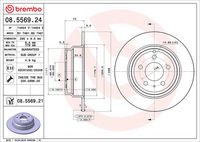 BREMBO 08.5569.24 - Disco de freno