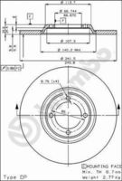BREMBO 08.2244.20 - Disco de freno