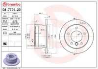 BREMBO 08772420 - Disco de freno - PRIME LINE