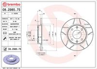 BREMBO 08298575 - Disco de freno - XTRA LINE - Max