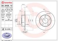 BREMBO 08.8408.10 - Disco de freno
