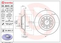 BREMBO 08884320 - Disco de freno - PRIME LINE