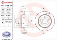 BREMBO 08473814 - Disco de freno - PRIME LINE