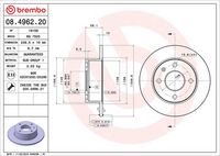 BREMBO 08496220 - Disco de freno - PRIME LINE