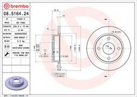 BREMBO 08516424 - Disco de freno - PRIME LINE