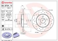 BREMBO 0897341X - Disco de freno - XTRA LINE - Xtra