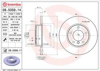 BREMBO 08535914 - Disco de freno - PRIME LINE