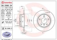 BREMBO 08536621 - Disco de freno - PRIME LINE - UV Coated