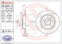 BREMBO 08.9975.11 - Disco de freno